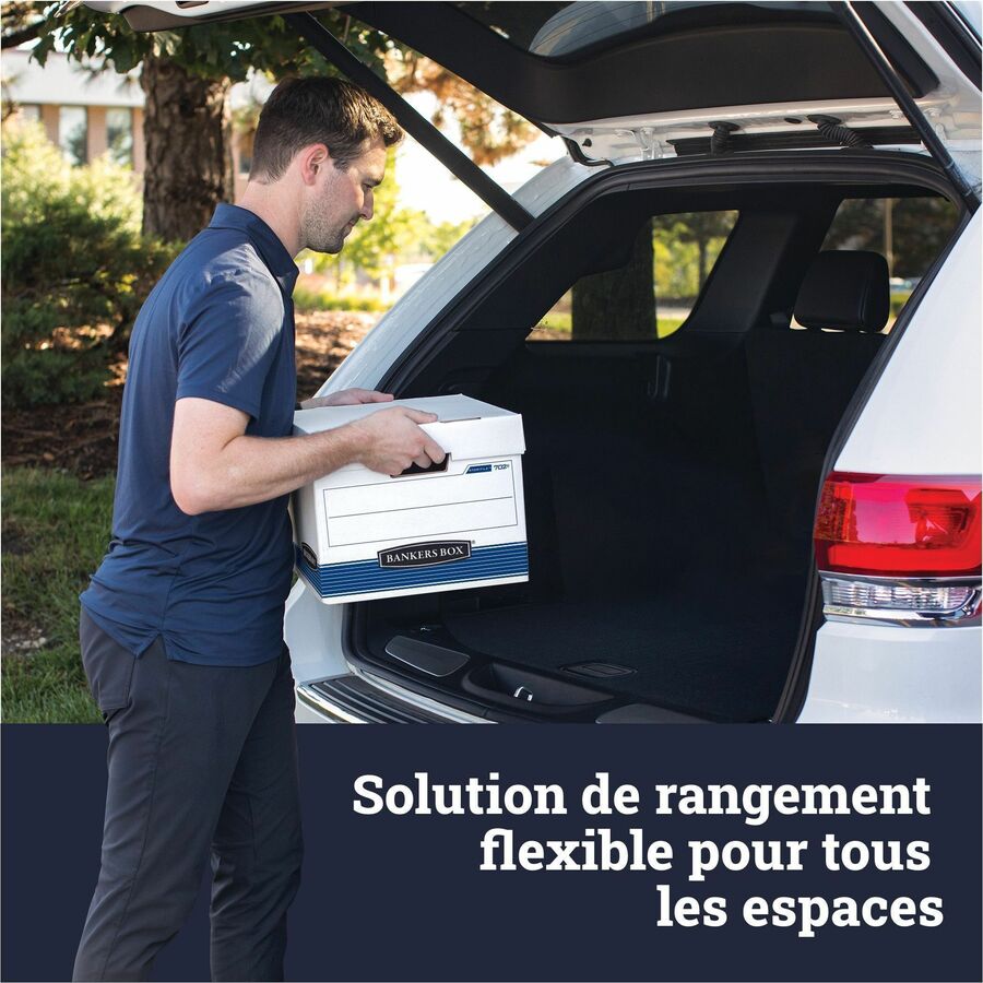 Bankers Box Stor/File Lift-Off Lid Medium-duty Legal Storage Box - Internal Dimensions: 15" Width x 24" Depth x 10" Heig