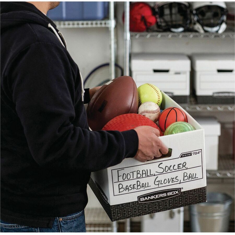 R-Kive File Storage Box - Internal Dimensions: 12" Width x 15" Depth x 10" Height - 12 / Carton