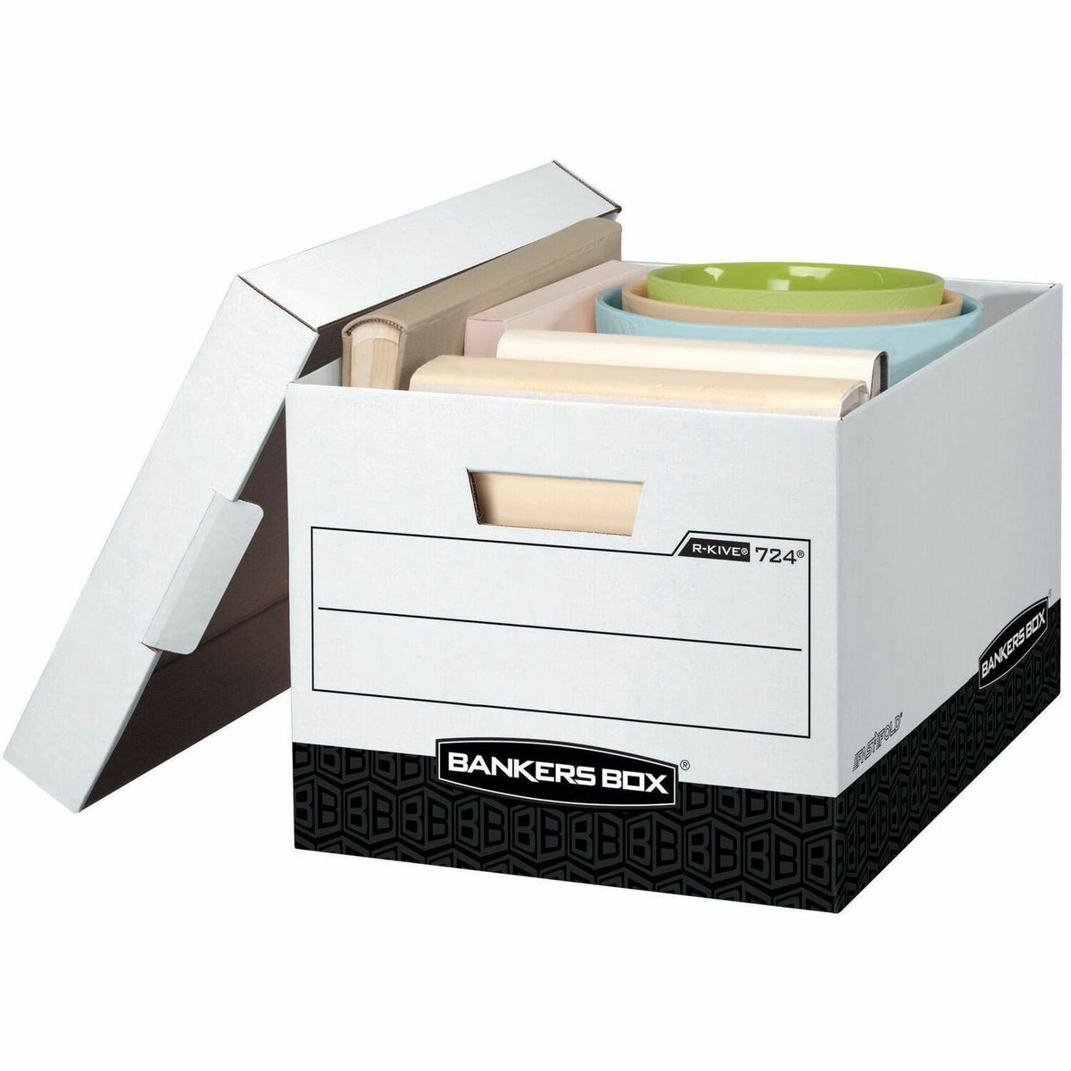 R-Kive File Storage Box - Internal Dimensions: 12" Width x 15" Depth x 10" Height - 12 / Carton