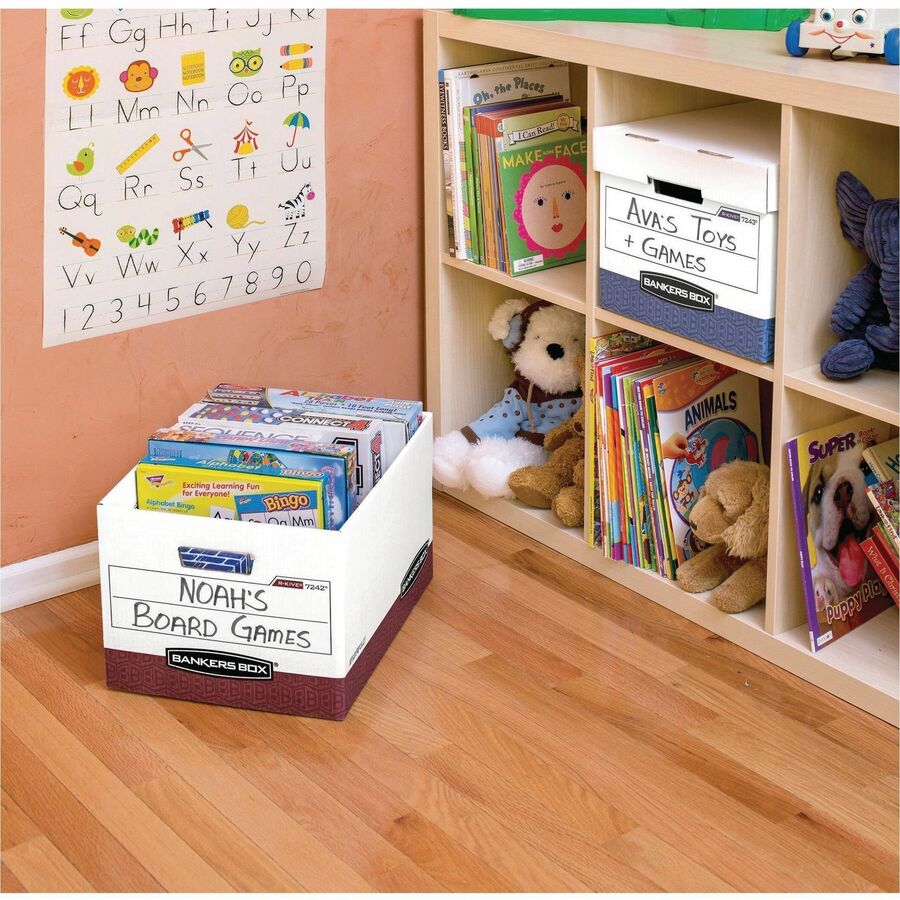 R-Kive File Storage Box - Internal Dimensions: 12" Width x 15" Depth x 10" Height - 12 / Carton