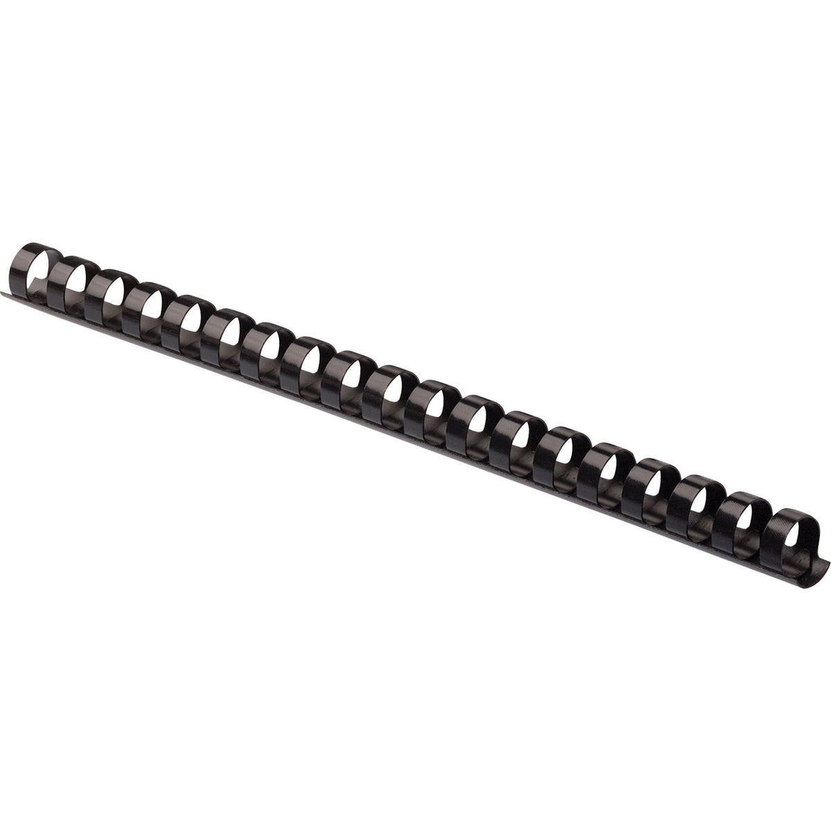 Fellowes Plastic Binding Combs - Black, 5/8" Diameter - 0.6" Height x 10.8" Width x 0.6" Depth - 0.62" Maximum Capacity 