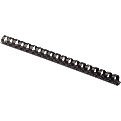 Fellowes Plastic Binding Combs - Black, 5/8" Diameter - 0.6" Height x 10.8" Width x 0.6" Depth - 0.62" Maximum Capacity 