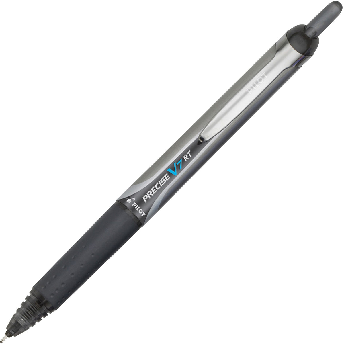 Pilot RT Fine Premium Retractable Rolling Ball Pens - Fine 0.7mm Point Size - Refillable - Retractable - Black Water Bas