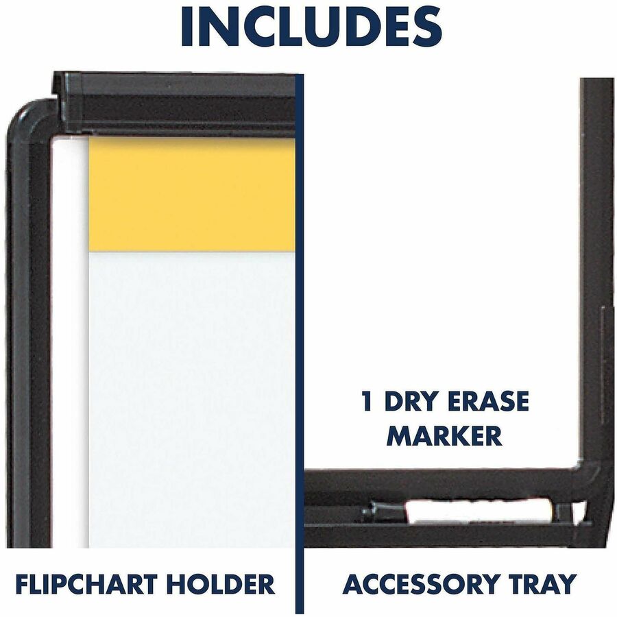 Quartet Ultima Easel - 70" Height - Plastic, Steel, Aluminum - Black - 1 Each