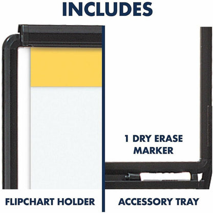 Quartet Ultima Easel - 70" Height - Plastic, Steel, Aluminum - Black - 1 Each