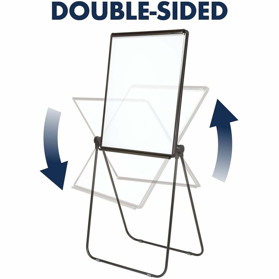 Quartet Ultima Easel - 70" Height - Plastic, Steel, Aluminum - Black - 1 Each