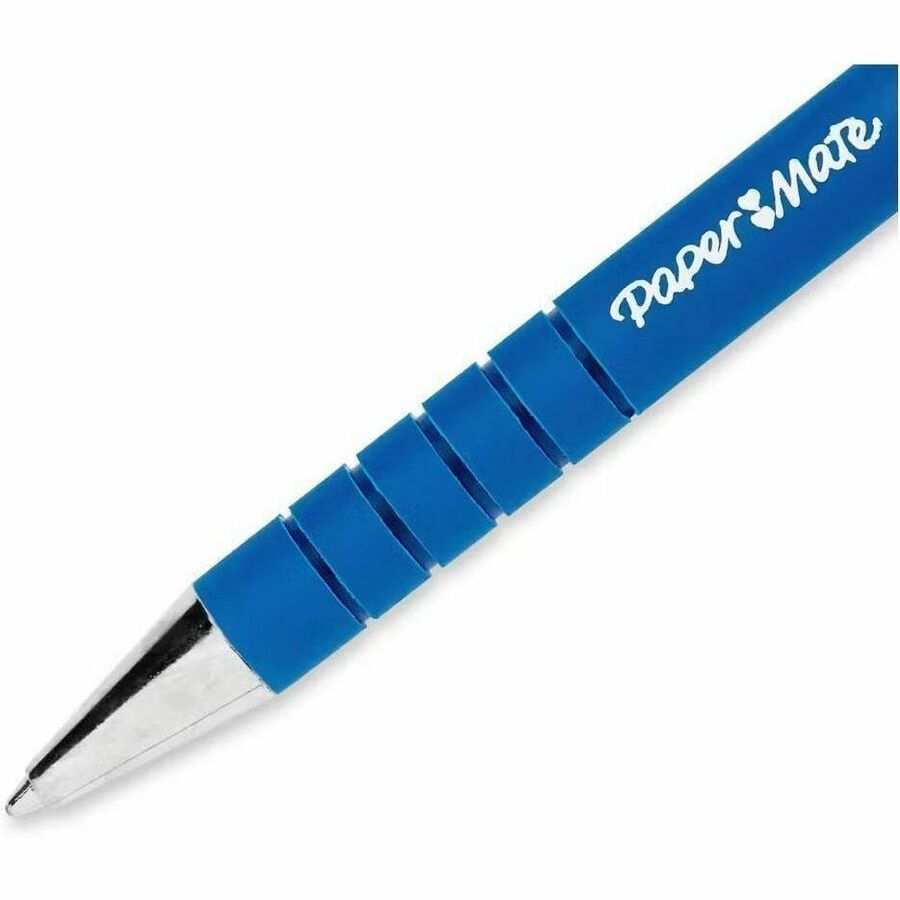 Paper Mate Flexgrip Ultra Retractable Pens - Medium Pen Point - Refillable - Retractable - Blue Ink - Rubber, Rubberized