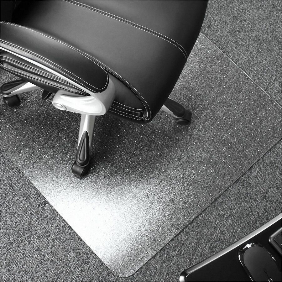 Floortex Polycarbonate Rectangular Chair Mat for Carpets up to 1/2" - 35" x 47" - Home, Office, Carpeted Floor, Floor, C