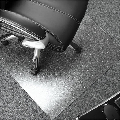 Floortex Polycarbonate Rectangular Chair Mat for Carpets up to 1/2" - 48" x 53" - Home, Office, Carpeted Floor, Floor, C