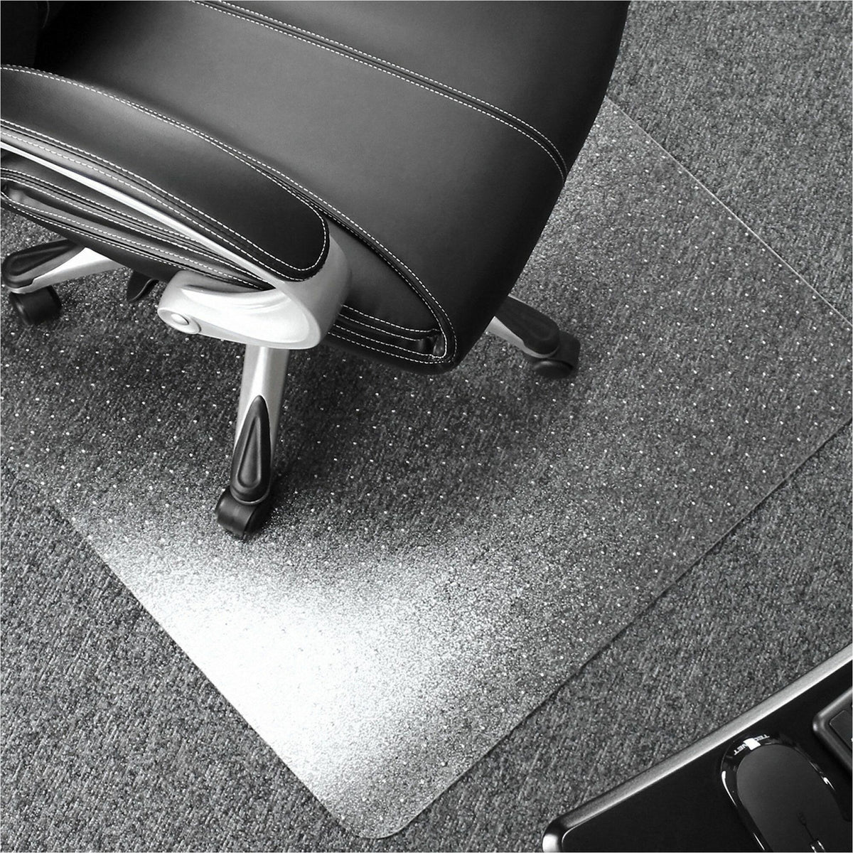 Floortex Polycarbonate Rectangular Chair Mat for Carpets up to 1/2" - 48" x 60" - Home, Office, Carpeted Floor, Floor