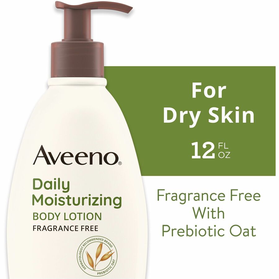 Aveeno® Daily Moisturizing Lotion - Lotion - 12 fl oz - 12 oz (340.2 g) - Non-fragrance - For Dry, Sensitive Skin - 1 Ea