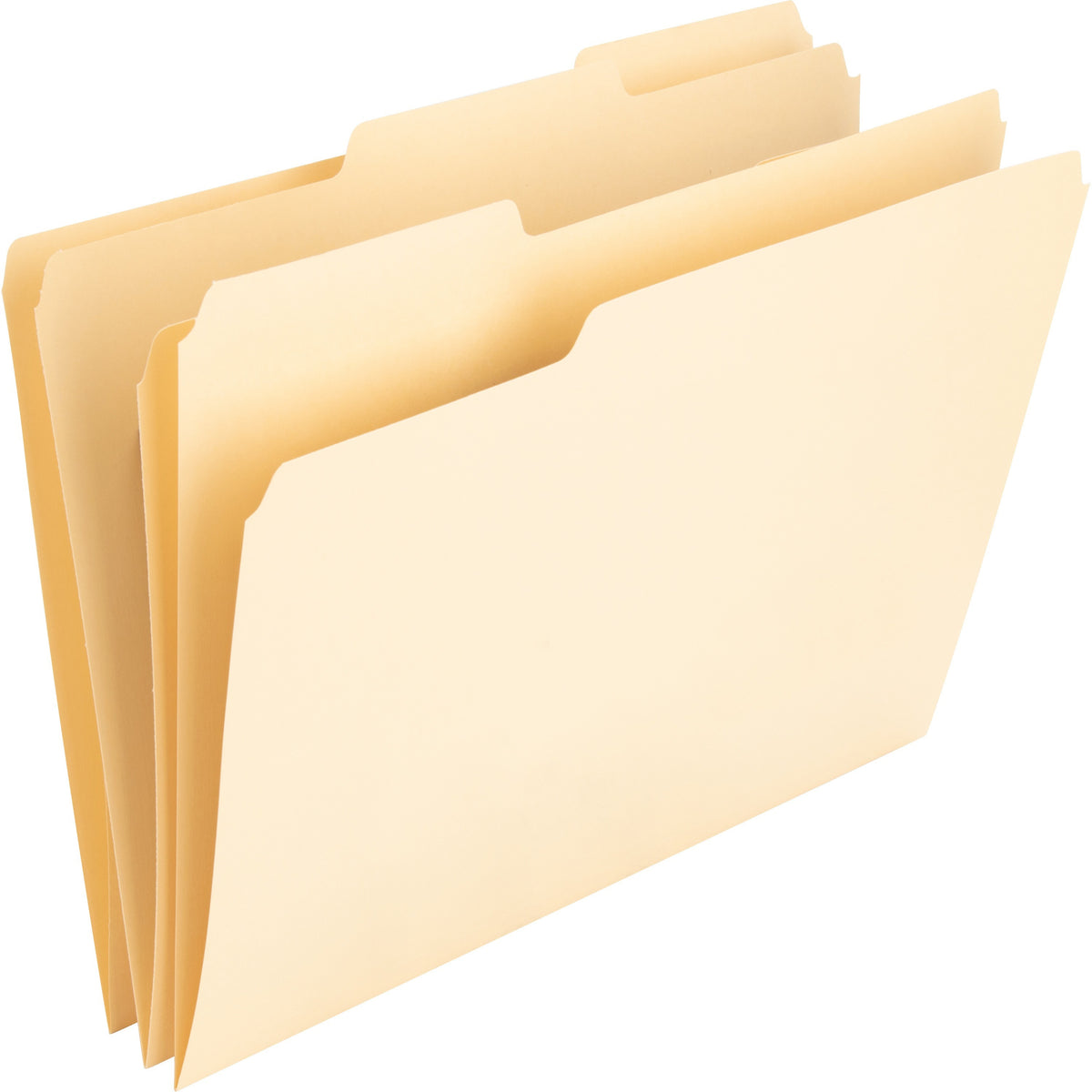 Nature Saver 1/3 Tab Cut Letter Recycled Top Tab File Folder - 8 1/2" x 11" - 3/4" Expansion - Top Tab Location - Assort