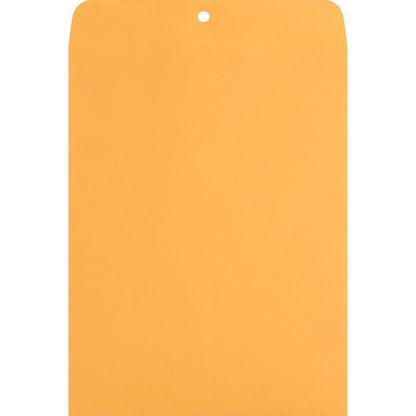 Nature Saver Recycled Clasp Envelopes - Clasp - #90 - 9" Width x 12" Length - 28 lb - Clasp - Yellow - Kraft - 100 / Box