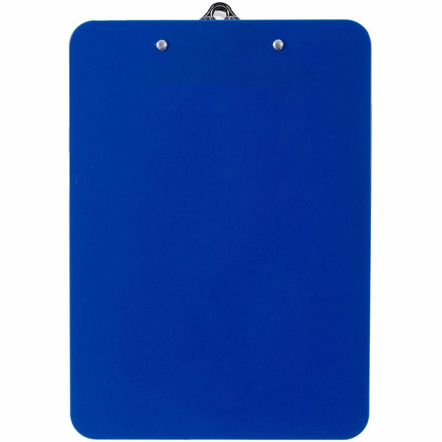 Nature Saver Recycled Plastic Clipboards - 1" Clip Capacity - 8 1/2" x 12" Sheet Size - Heavy Duty - Plastic - Blue - 1 