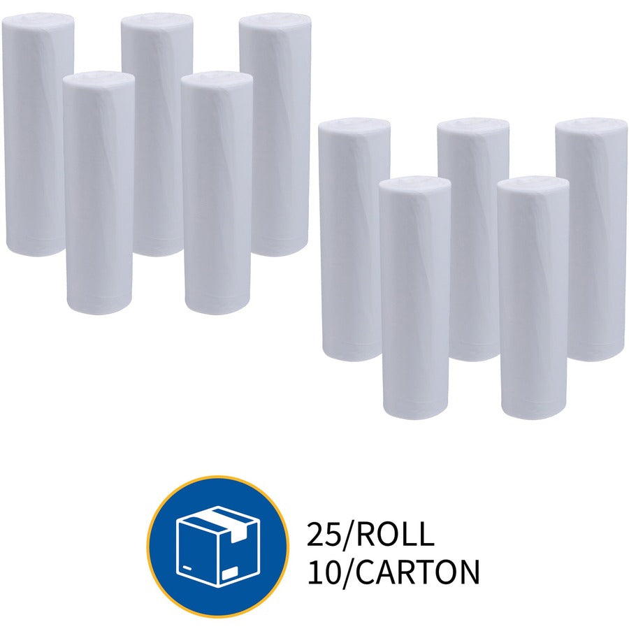 Genuine Joe High-density Can Liners - Large Size - 45 gal Capacity - 48" Length x 40" Width x 0.63 mil (16 Micron) Thick