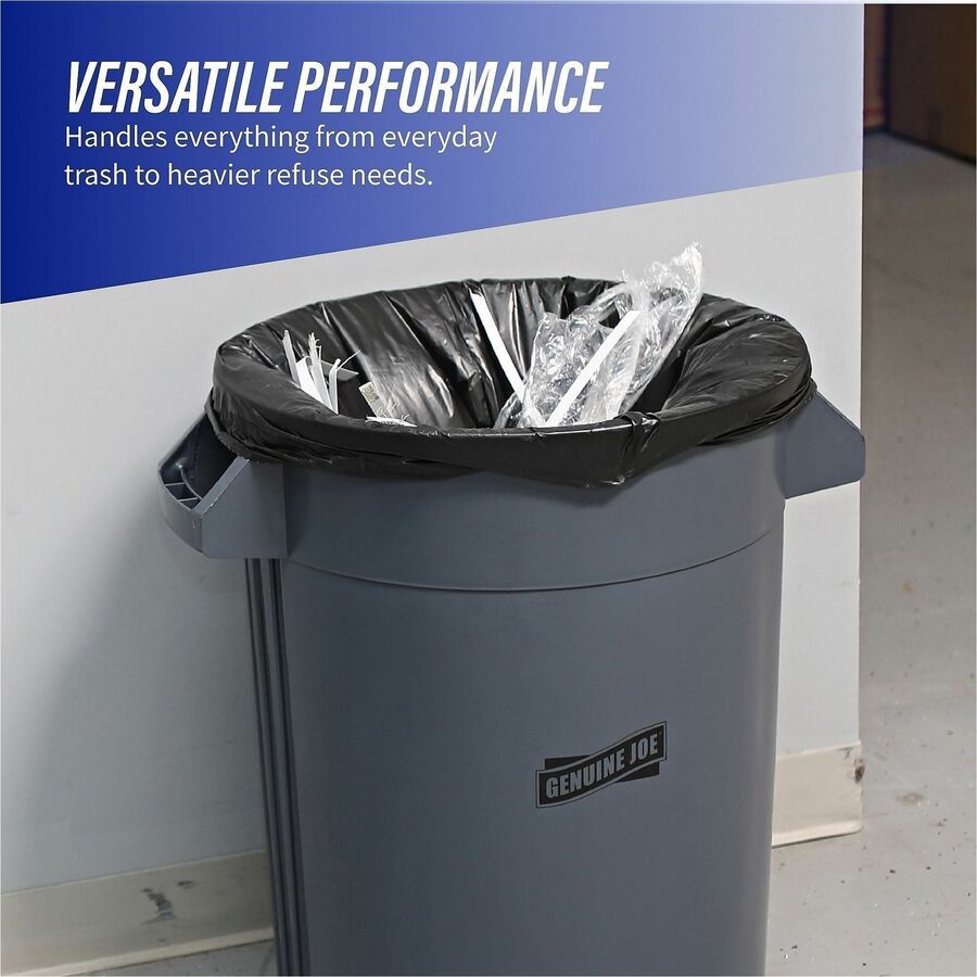 Genuine Joe Linear Low Density Can Liners - Extra Large Size - 60 gal Capacity - 100 / Carton