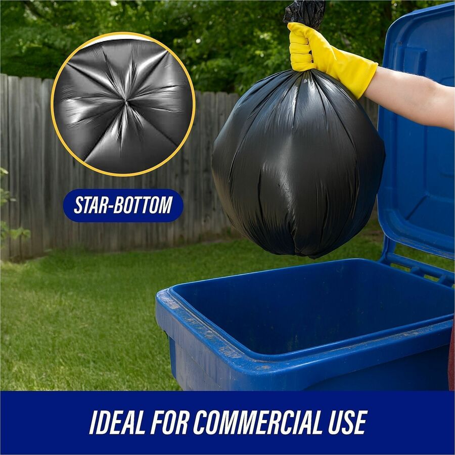 Genuine Joe Linear Low Density Can Liners - Extra Large Size - 60 gal Capacity - 100 / Carton