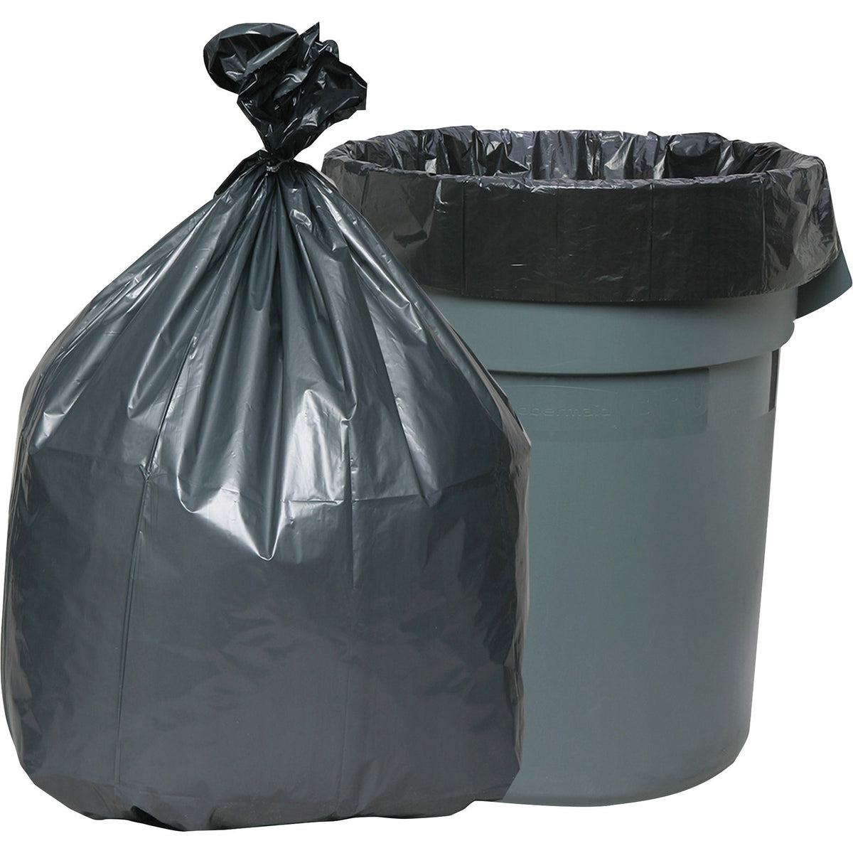 Genuine Joe Maximum Strength Trash Can Liner - Large Size - 45 gal Capacity - 46" Length x 39" Width x 1.55 mil (39 Micr