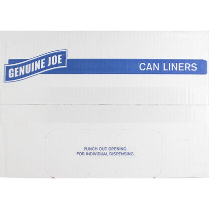 Genuine Joe Linear Low Density Can Liners - Medium Size - 33 gal Capacity - 39" Length x 33" Width x 0.65 mil (17 Micron