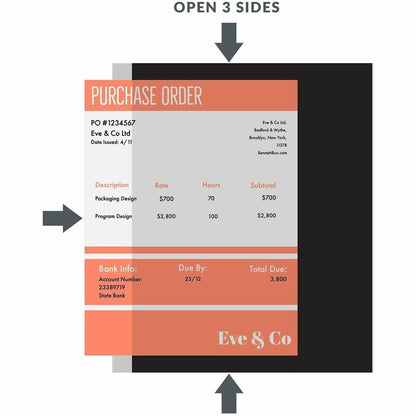 C-Line Clear Poly Side Load Sheet Protectors - For Letter 8 1/2" x 11" Sheet - Ring Binder - Clear - Polypropylene - 100