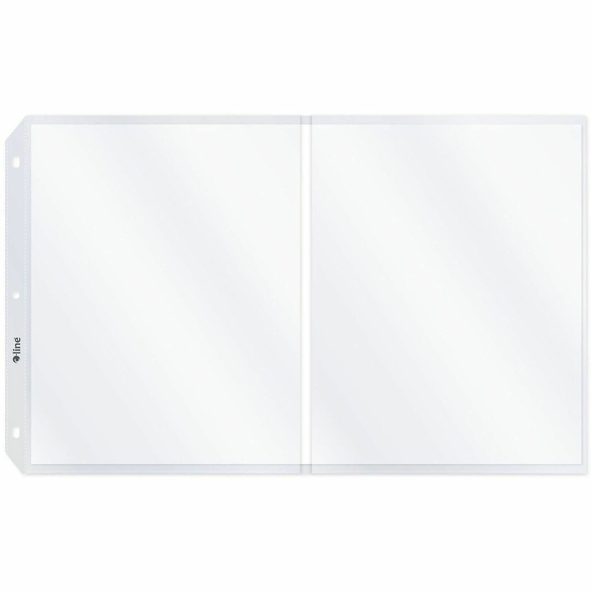 C-Line Panoramic Fold-Out Sheet Protectors - For 11" x 17" , Letter 8 1/2" x 11" Sheet - Clear - Polypropylene - 25 / Bo