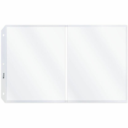 C-Line Panoramic Fold-Out Sheet Protectors - For 11" x 17" , Letter 8 1/2" x 11" Sheet - Clear - Polypropylene - 25 / Bo