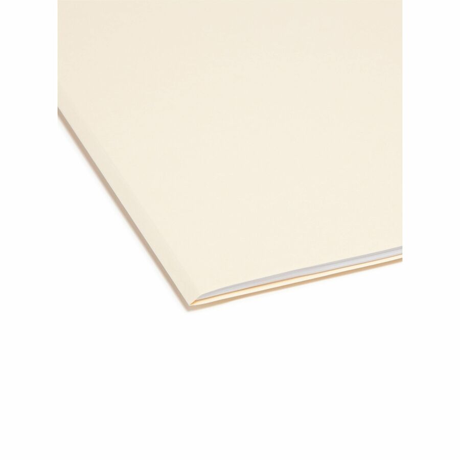 Smead 1/5 Tab Cut Letter Recycled Top Tab File Folder - 8 1/2" x 11" - 3/4" Expansion - Top Tab Location - Assorted Tab 