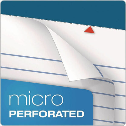 TOPS Double Docket Writing Tablet - Letter - Stapled/Glued - 0.34" Ruled - 16 lb Basis Weight - Letter - 8 1/2" x 11 3/4