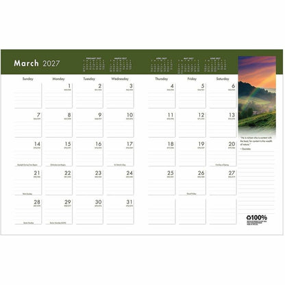 House of Doolittle Earthscapes Wirebound Monthly Planner - Julian Dates - Monthly - 14 Month - December 2026 to January 