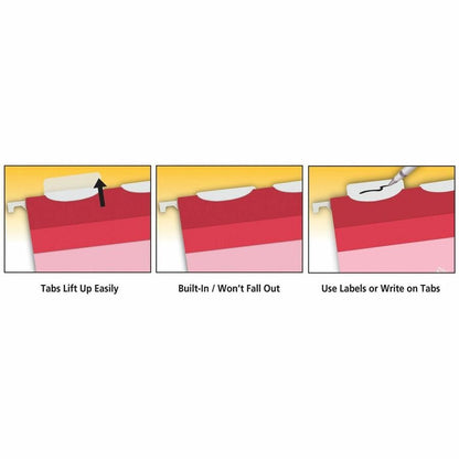 Pendaflex Letter Recycled Hanging Folder - 8 1/2" x 11" - 2" Expansion - 2" for Folder - Pressboard - Assorted - Reinfor