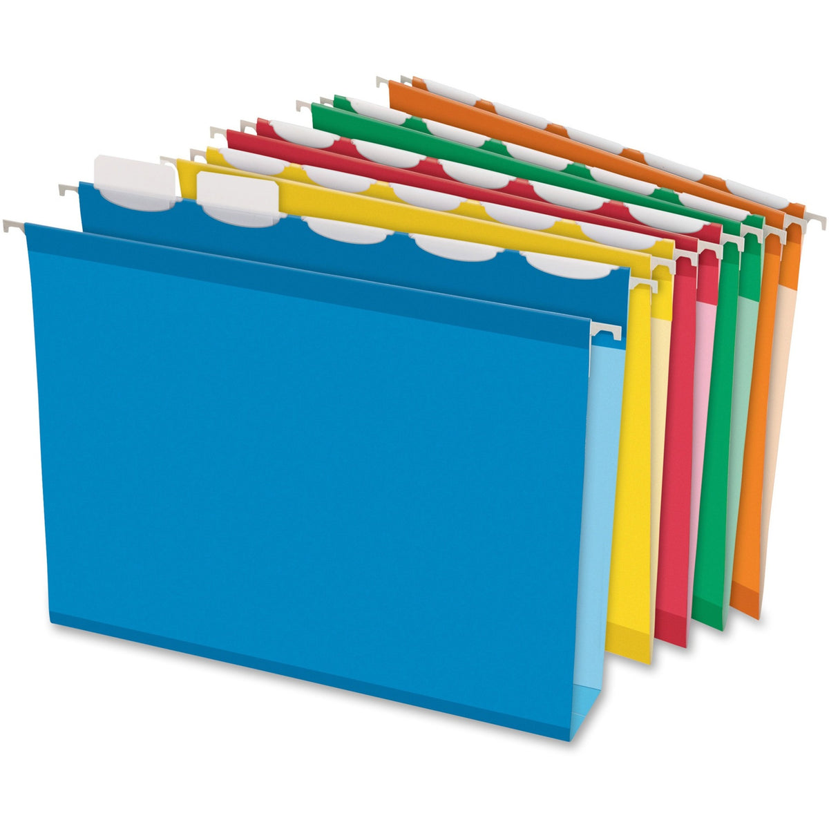 Pendaflex Letter Recycled Hanging Folder - 8 1/2" x 11" - 2" Expansion - 2" for Folder - Pressboard - Assorted - Reinfor