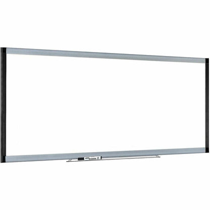 Lorell Signature Series Magnetic Dry-erase Markerboard - 96" (8 ft) Width x 48" (4 ft) Height - Coated Steel Surface - S