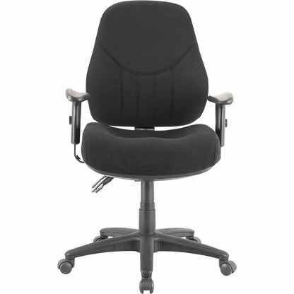 Lorell Bailey High-Back Multi-Task Chair - Black Seat Color - Acrylic Seat Material - Black Frame Color - 1 Each
