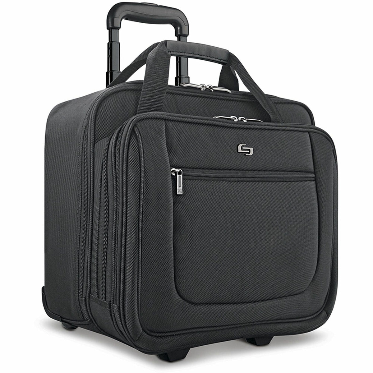 Solo Classic Carrying Case (Portfolio) for 17.3" Notebook - Black - Polyester Body - Handle - 14" Height x 16.8" Width x