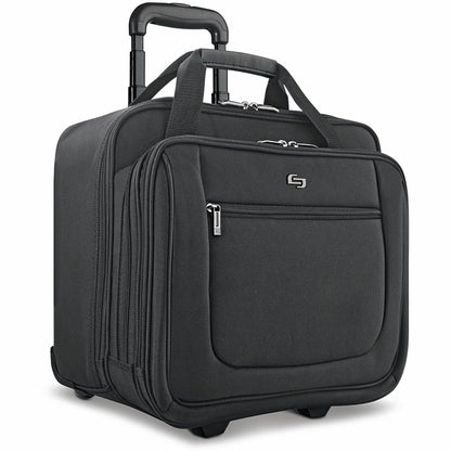 Solo Classic Carrying Case (Portfolio) for 17.3" Notebook - Black - Polyester Body - Handle - 14" Height x 16.8" Width x
