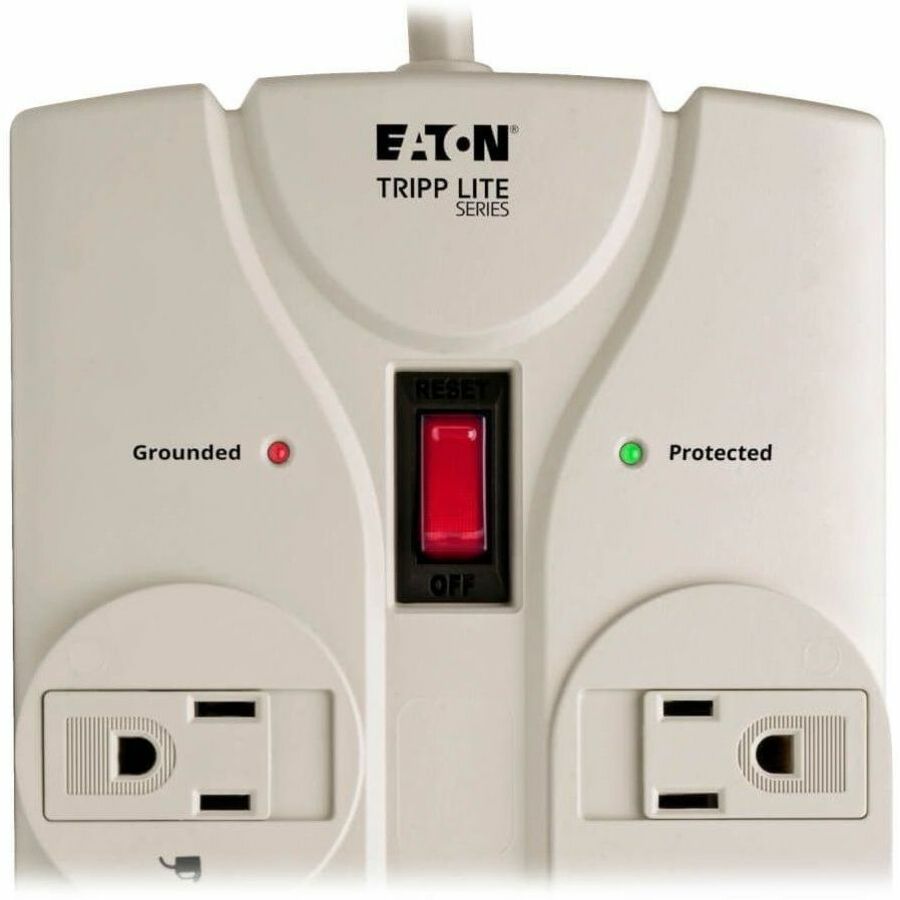 Tripp Lite series 8-Outlet Surge Suppressor - Light Gray - NEMA 5-15P - 8 x NEMA 5-15R - 1800 VA - 1440 J - 120 V AC Inp