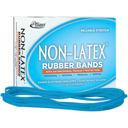 Alliance Rubber Rubber Bands with Antimicrobial Product Protection - Size: #117B - 7" Width x 130 mil Thickness - 0.25 l