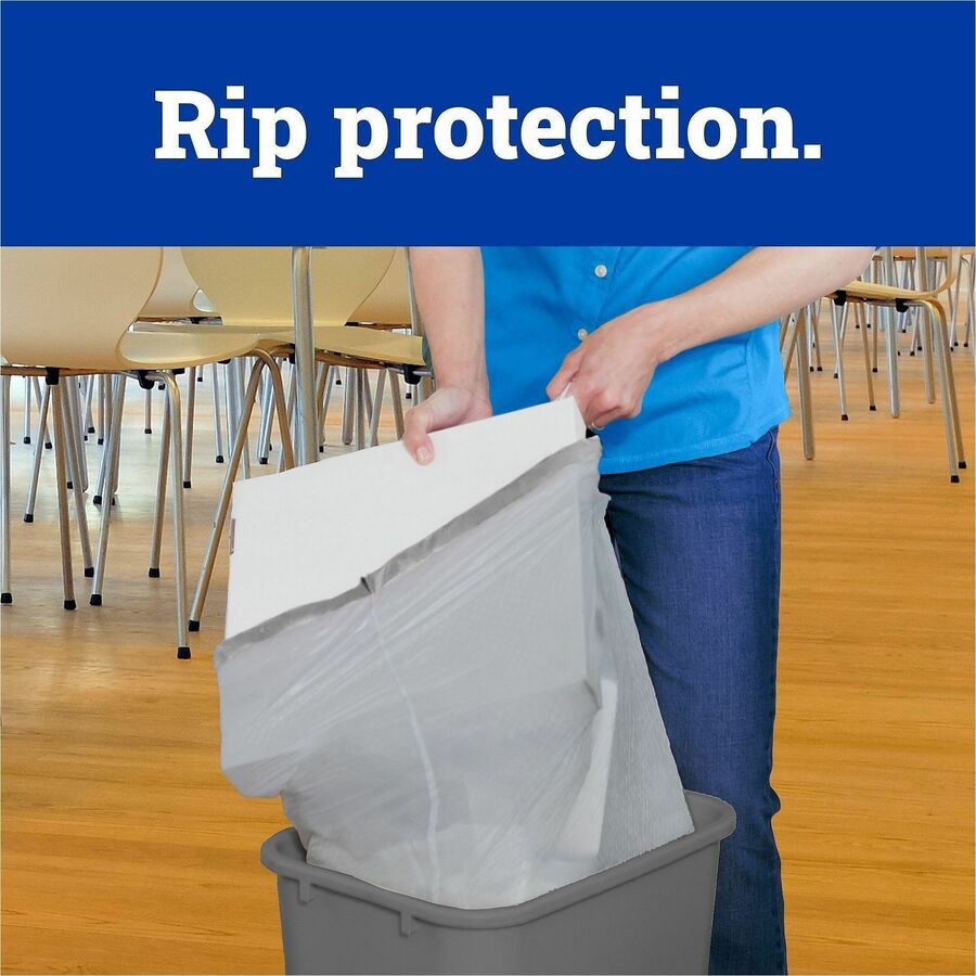 CloroxPro™ Glad® ForceFlex Tall Kitchen Drawstring Trash Bags - 13 gal Capacity - 25.13" Length x 24" Width x 90 mil (22