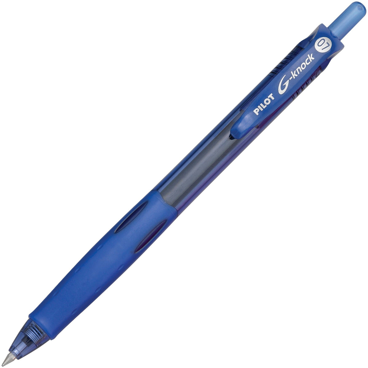 Pilot Retractable Gel Ink Pens - Fine 0.7mm Point Size - Refillable - Retractable - Blue Gel-based Ink - Blue Barrel - 1