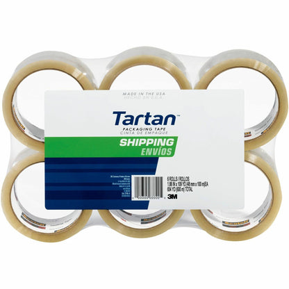 Tartan General-Purpose Packaging Tape - 54.60 yd Length x 1.88" Width x 1.9 mil Thickness - 3" Core - Clear - Rubber Res