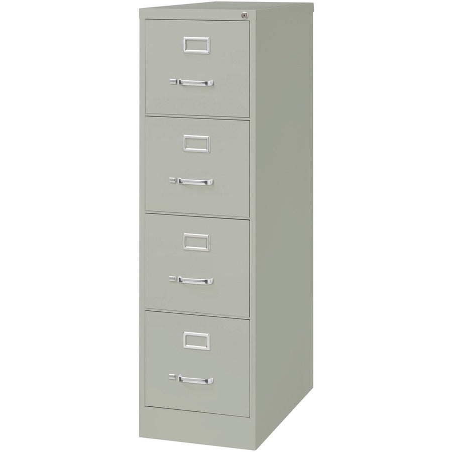 Lorell Fortress Series 26-1/2" Commercial-Grade Vertical File Cabinet - 15" Width x 26.5" Depth x 52" Height - 4 x Drawe