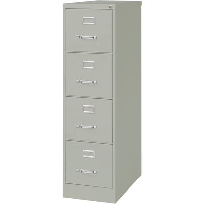 Lorell Fortress Series 26-1/2" Commercial-Grade Vertical File Cabinet - 15" Width x 26.5" Depth x 52" Height - 4 x Drawe