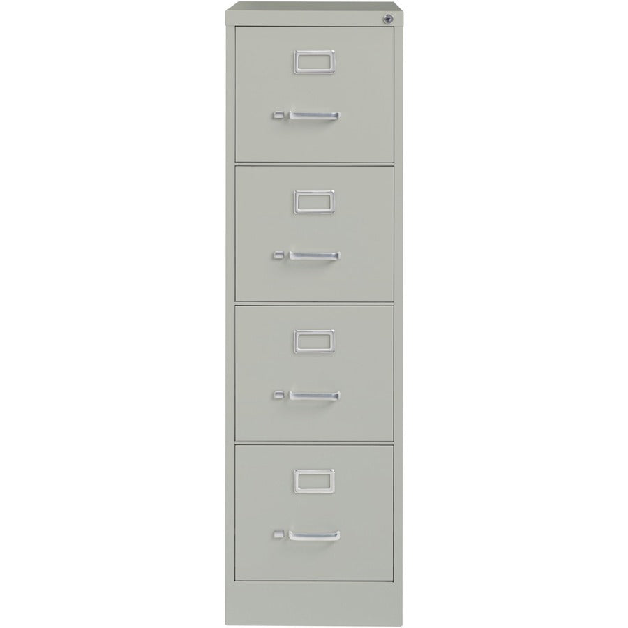 Lorell Fortress Series 26-1/2" Commercial-Grade Vertical File Cabinet - 15" Width x 26.5" Depth x 52" Height - 4 x Drawe
