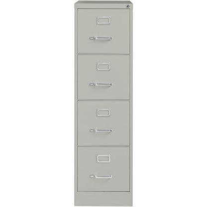 Lorell Fortress Series 26-1/2" Commercial-Grade Vertical File Cabinet - 15" Width x 26.5" Depth x 52" Height - 4 x Drawe