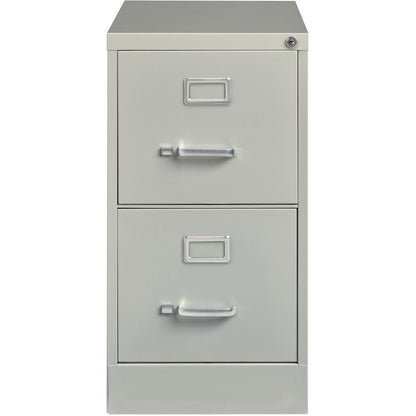 Lorell Fortress Series 26-1/2" Commercial-Grade Vertical File Cabinet - 15" Width x 26.5" Depth x 28.4" Height - 2 x Dra