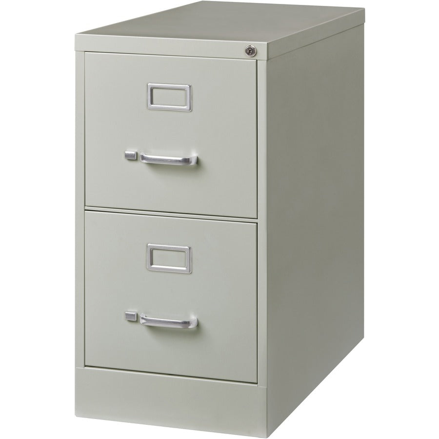 Lorell Fortress Series 26-1/2" Commercial-Grade Vertical File Cabinet - 15" Width x 26.5" Depth x 28.4" Height - 2 x Dra