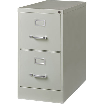 Lorell Fortress Series 26-1/2" Commercial-Grade Vertical File Cabinet - 15" Width x 26.5" Depth x 28.4" Height - 2 x Dra
