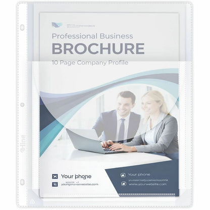 C-Line Super Capacity Sheet Protector with Tuck-in Flap - 200 x Sheet Capacity - For Letter 8 1/2" x 11" Sheet - Clear -