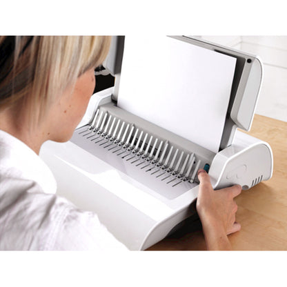 Fellowes Pulsar E 300 Electric Comb Binding Machine & Starter Kit - CombBind - 300 Sheet(s) Bind - 20 Punch - 5.1" Heigh