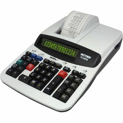 Victor PL8000 Thermal Printing Calculator - Date, Clock, Heavy Duty, Backlit Display, Durable, Independent Memory, 4-Key